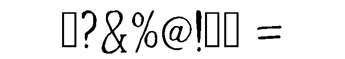 They Ruined Garamond Regular Font OTHER CHARS