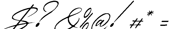Theyladia Italic Font OTHER CHARS