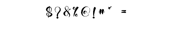 Thick Alphabet Font OTHER CHARS