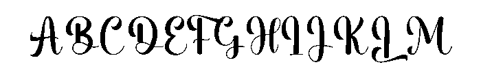 Thick Alphabet Font UPPERCASE