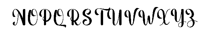 Thick Alphabet Font UPPERCASE