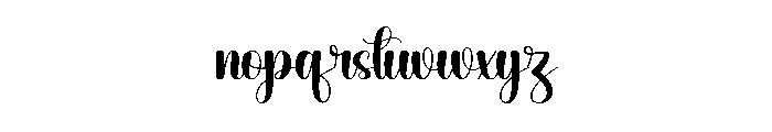 Thick Alphabet Font LOWERCASE