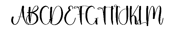 Thick Amanda Font UPPERCASE