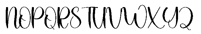Thick Amanda Font UPPERCASE