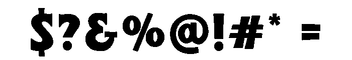 Thick Amore Font OTHER CHARS