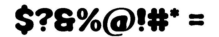 Thick Baby Regular Font OTHER CHARS