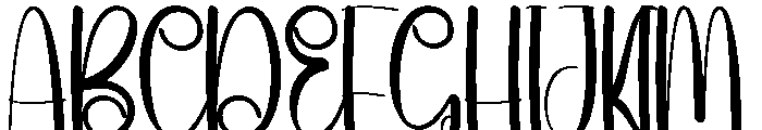 Thick Beach Font UPPERCASE