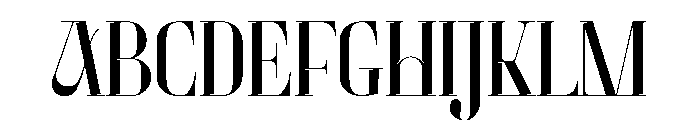 Thick Bind Font UPPERCASE