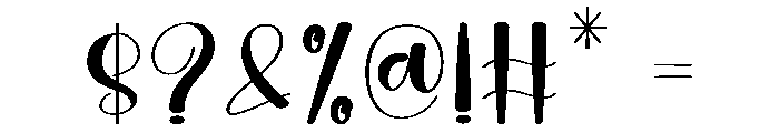 Thick Blinky Font OTHER CHARS