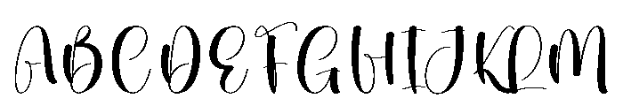 Thick Blinky Font UPPERCASE