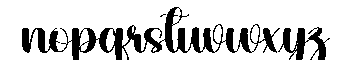 Thick Blinky Font LOWERCASE