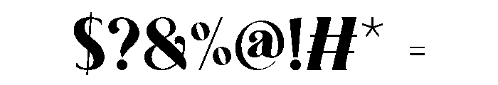 Thick Block Font OTHER CHARS
