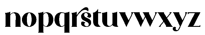Thick Block Font LOWERCASE