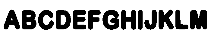 Thick Bold Regular Font UPPERCASE
