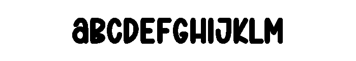 Thick Brownies Font UPPERCASE