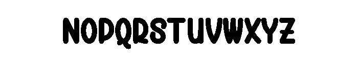 Thick Brownies Font UPPERCASE
