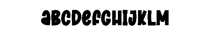 Thick Bundle Font UPPERCASE