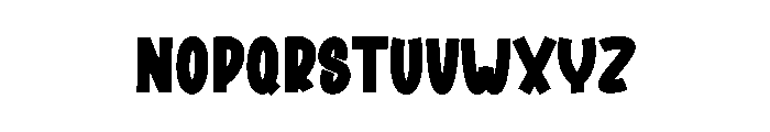 Thick Bundle Font LOWERCASE