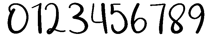 Thick Calligraphy Font OTHER CHARS
