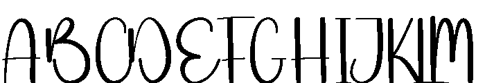 Thick Calligraphy Font UPPERCASE