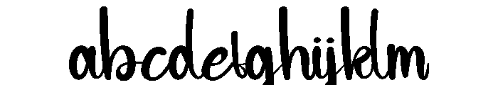 Thick Calligraphy FONT