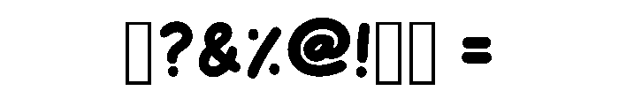 Thick Charm Regular Font OTHER CHARS