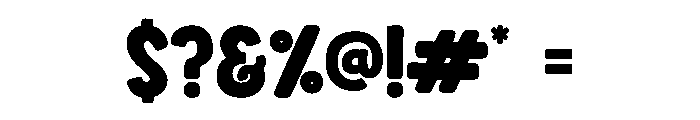 Thick Chunky Regular Font OTHER CHARS