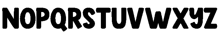 Thick Chunky Regular Font LOWERCASE