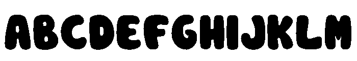 Thick Cookies Regular Font UPPERCASE