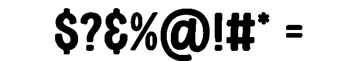 Thick Cupid Font OTHER CHARS