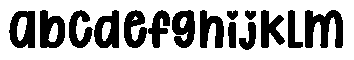 Thick Cupid Font UPPERCASE