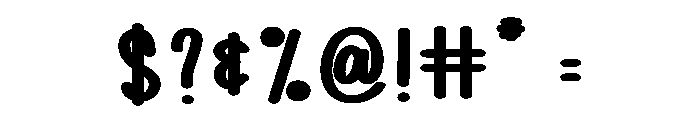 Thick Envelope Font OTHER CHARS