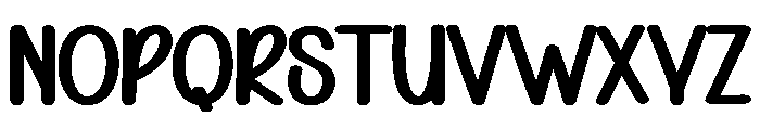 Thick Envelope Font UPPERCASE