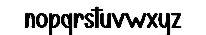 Thick Envelope Font LOWERCASE
