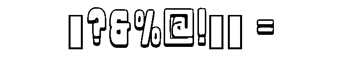 Thick Frame Regular Font OTHER CHARS