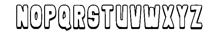 Thick Frame Regular Font LOWERCASE