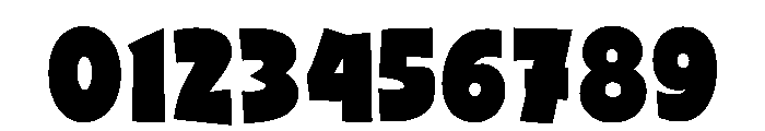 Thick Funny Regular Font OTHER CHARS