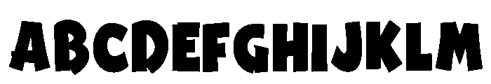 Thick Funny Regular Font UPPERCASE