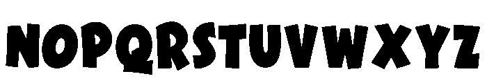 Thick Funny Regular Font UPPERCASE