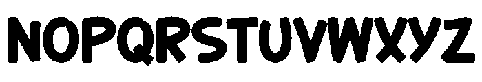 Thick Funny Font LOWERCASE