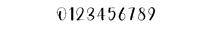 Thick Handwriting Font OTHER CHARS