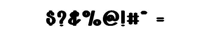Thick Jelly Font OTHER CHARS