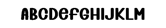 Thick Jelly Font UPPERCASE