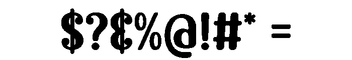 Thick Juliet Font OTHER CHARS
