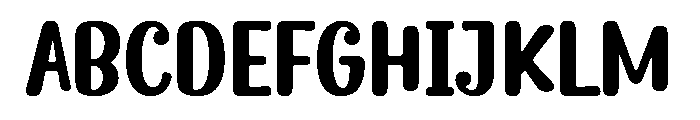 Thick Juliet Font UPPERCASE