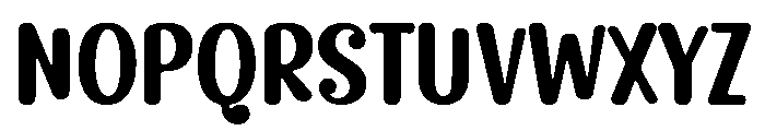 Thick Juliet Font UPPERCASE