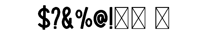 Thick Lettered Duo Font OTHER CHARS