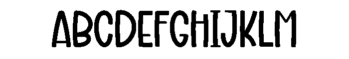 Thick Lettered Duo Font UPPERCASE