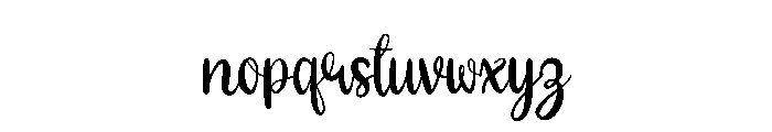 Thick Lettered Duo Font LOWERCASE