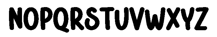 Thick Loved Font LOWERCASE